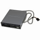StarTech.com 35FCREADBK3 3.5インチフロントベイ内蔵型USB2.0マルチメディアメモリーカードリーダー22-in-1ブラック