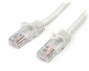 StarTech.com 45PAT2MWH 2mカテゴリー5eLANケーブルホワイトRJ45コネクタ(ツメ折れ防止カバー付き)イーサネット対応Cat5eUTPケーブル
