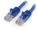 StarTech.com 45PAT5MBL 5mカテゴリー5eLANケーブルブルーRJ45コネクタ(ツメ折れ防止カバー付き)イーサネット対応Cat5eUTPケーブル