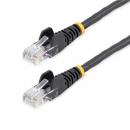 StarTech.com 45PATCH100BK 30.4mカテゴリー5eLANケーブルブラックRJ45コネクタ(ツメ折れ防止カバー付き)イーサネット対応Cat5eUTPケーブル