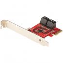 StarTech.com 4P6G-PCIE-SATA-CARD SATA4ポート増設PCIExpressインターフェースカード/6Gbps/ロープロファイル&フルサイズPCI対応/SATAスタックコネクタ/RAIDなしASM1164チップ搭載