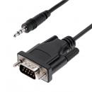 StarTech.com 9M351M-RS232-CABLE シリアル変換ケーブル/91cm/RS232C-3.5mmステレオミニプラグ/オス-オス/DB99ピン-3.5mmオーディオミニジャック