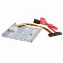 StarTech.com BRACKET25SAT SATAHDD用2.5インチ-3.5インチドライブベイ変換マウンタキット変換コネクタ付き(22ピンSATA+電源-7ピンSATA&4ピンペリフェラル電源)