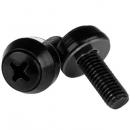 StarTech.com CABSCREWSM6B M6ネジ(12mm)50個ブラック
