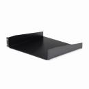 StarTech.com CABSHELF 標準ユニバーサルサーバーラックキャビネット用棚板/収納棚ブラック耐荷重20kg冷延鋼板使用