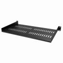 StarTech.com CABSHELFV1U 1U固定式サーバーラック棚板放熱用スリット付き奥行き254mmカンチレバー型