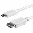 StarTech.com CDP2DPMM1MW USB-C-DisplayPortディスプレイ変換ケーブルUSBType-C-ディスプレイポート変換アダプタ1m4K/60Hzホワイト