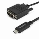 StarTech.com CDP2DVIMM1MB USB-C-DVIディスプレイケーブル1mブラック1920x1200/1080p対応USBType-C接続DVIモニタケーブル