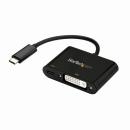 StarTech.com CDP2DVIUCP USB-C-DVI変換アダプタUSBPowerDelivery対応1920x1200ブラック入力:USBType-C(オス)-出力:DVI-D(メス)