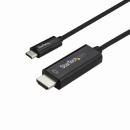 StarTech.com CDP2HD2MBNL 2mUSB-C-HDMIケーブル4K/60HzブラックUSBType-Cコンピュータモニタケーブル