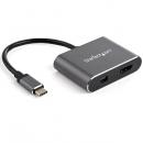 StarTech.com CDP2HDMDP USB-C-MiniDisplayPort/HDMI変換アダプタ4K/60Hz対応USBType-C接続HDMI/MiniDP2in1アダプタ