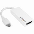 StarTech.com CDP2HDW USB-C-HDMIディスプレイアダプタホワイトUSB3.1Type-C(オス)-HDMI(メス)4K解像度対応