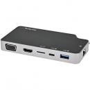 StarTech.com CDP2HVGUASPD マルチポートアダプター/USB-C接続/1画面/4KHDMIまたは1080pVGA/100WUSBPDパススルー/2x10Gbps対応USBハブ/ギガビット有線LAN/microSDカードリーダー