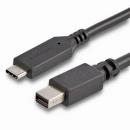 StarTech.com CDP2MDPMM6B 1.8mUSB-C-MiniDisplayPortケーブル4K/60HzブラックUSBType-C-mDPケーブル