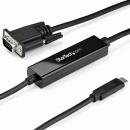 StarTech.com CDP2VGAMM1MB USB-C-VGAディスプレイケーブル1mブラック1920x1200/1080p対応USBType-C接続アナログRGBモニタケーブル