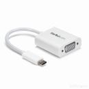 StarTech.com CDP2VGAW USB-C-VGA変換アダプタ(ホワイト)USBType-C(オス)-アナログRGB/D-Sub15ピン(メス)ビデオコンバータ1920x1200/1080pに対応