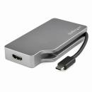 StarTech.com CDPVDHDMDP2G USBType-C接続マルチディスプレイアダプタ4K/60Hz対応スペースグレーVGA/DVI/HDMI/mDP出力対応