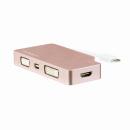 StarTech.com CDPVDHDMDPRG USBType-C接続マルチディスプレイアダプタ4K/30Hz対応ローズゴールドVGA/DVI/HDMI/mDP出力対応
