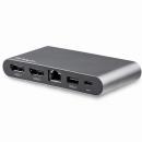 StarTech.com DK30C2DAGPD USBType-C接続マルチアダプタ4KDisplayPortx2Windows対応USB-C対応デュアルDPアダプタ2xUSB-Aポート100WPD3.0ギガビット有線LANポート