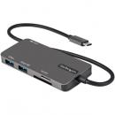 StarTech.com DKT30CHSDPD USBType-Cマルチ変換アダプター/4KHDMI/100WUSBPD/SD&microSDスロット/3ポートUSB3.0ハブ/タイプC対応マルチハブ/本体一体型30cmケーブル