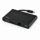 StarTech.com DKT30CHVCM USBType-C接続マルチアダプタHDMI/VGA対応1xUSB-AMac/Windows/Chrome対応4K1xUSB-AポートGbEポート