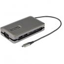 StarTech.com DKT31CSDHPD3 USBType-Cマルチ変換アダプター/4K60HzHDMI2.0/2ポート10GbpsUSBハブ/SD&MicroSDカードリーダー/ギガビット有線LANポート/100WUSBPD/25cmケーブル