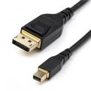 StarTech.com DP14MDPMM2MB MiniDisplayPort-DisplayPort1.4ケーブル/2m/VESA規格認定品/8K60Hz、4K120Hz対応/MiniDP-DP変換モニターケーブル/HBR3/HDR