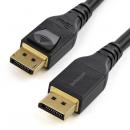 StarTech.com DP14MM4M DisplayPort1.4ケーブル-4m/VESA認定/8K(60Hz)/HBR3/HDR/ラッチ付きコネクタ/ライフタイム保証
