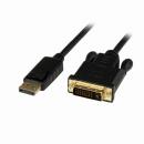 StarTech.com DP2DVIMM6BS DisplayPort-DVIアクティブケーブル1.8mDPDVI変換アダプタケーブルディスプレイポート(オス)-DVI-D(25ピン/オス)1920x1200ブラック
