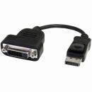 StarTech.com DP2DVIS DisplayPort(オス)-DVI(メス)アクティブ変換アダプタディスプレイポート/DP-DVI-D(25ピン)シングルリンク変換ケーブル1920x1200ブラック