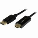 StarTech.com DP2HDMM5MB DisplayPort-HDMI変換ケーブル5m4K解像度/UHD対応ディスプレイポート/DP-HDMIアダプタ(ケーブル内蔵)オス/オス