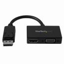StarTech.com DP2HDVGA トラベルAVアダプタツーインワン(2-in-1)DisplayPort（ディスプレイポート）-HDMI/VGA変換アダプタ