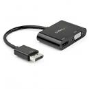 StarTech.com DP2VGAHD20 DisplayPort-HDMI/VGA変換アダプタ4K/60Hz対応Mac/Windows対応2-in-1式アダプタ