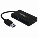 StarTech.com HB30A3A1CFB 4ポートUSB3.0ハブUSBA-3xUSBA/1xUSB-CUSBType-Cポート搭載USBハブ