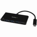 StarTech.com HB30C4AFPD 4ポート増設USB3.0ハブUSBType-C接続USB-C-4xUSB-AUSB給電(PowerDelivery)対応