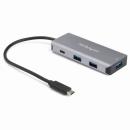 StarTech.com HB31C3A1CB 4ポートUSBType-Cハブ10Gbps3xUSB-A/1xUSB-C25cmホストケーブル