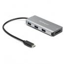 StarTech.com HB31C3ASDMB 3ポートUSBType-CハブSDカードリーダー付き10Gbps3xUSB-A25cmホストケーブル