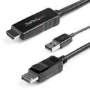 StarTech.com HD2DPMM3M HDMI-DisplayPort変換ケーブル3mUSBバスパワー対応4K/30HzHDMIからDisplayPortに変換するアクティブコンバータ
