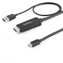 StarTech.com HD2MDPMM2M HDMI-MiniDisplayPort変換ケーブル2m4K/30HzUSBバスパワーMac/Windows対応