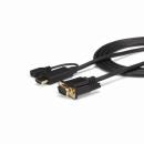 StarTech.com HD2VGAMM3 HDMI-VGAアクティブ変換ケーブルアダプタ91cm1920x1200/1080pHDMI(オス)-アナログRGB/D-Sub15ピン(オス)