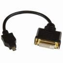 StarTech.com HDDDVIMF8IN MicroHDMI-DVI-D変換ケーブル20cmマイクロHDMI(オス)-DVI-D(メス)