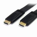 StarTech.com HDMIMM6FL 1.8mハイスピードHDMIフラットケーブル(イーサネット対応)UltraHD4K2K対応HDMIケーブルオス/オス