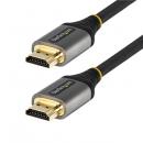 StarTech.com HDMMV4M プレミアムハイスピードHDMI2.0ケーブル/4m/4K60Hz/Premium認証/イーサネット対応/HDR10、ARC/オス・オス/グレー&ブラック/UHDHighSpeedHDMIモニターケーブル