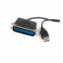 StarTech.com ICUSB1284 1.8mUSB-パラレルプリンタコンバータケーブルUSBA(4ピン)-セントロニクス/アンフェノール36ピン(IEEE1284準拠)変換ケーブルオス/オス