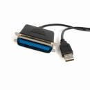 StarTech.com ICUSB128410 3mUSB-パラレルプリンタコンバータケーブルUSBA(4ピン)-セントロニクス/アンフェノール36ピン(IEEE1284準拠)変換ケーブルオス/オス