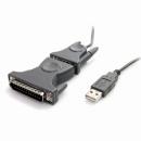 StarTech.com ICUSB232DB25 USB-RS232Cシリアル変換ケーブル(DB9-DB25変換コネクタ付き)1xUSBAオス-1xDB-9(D-Sub9ピン)オスシリアルコンバータ/変換アダプタ