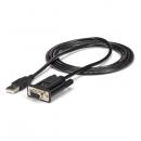 StarTech.com ICUSB232FTN 1ポートUSB-ヌルモデムRS232Cシリアル変換ケーブル(クロスケーブル)1xUSBAオスー1xDB-9(D-Sub9ピン)メスFTDIチップセット使用