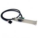 StarTech.com ICUSB232INT1 60cmM/B内部USBピンヘッダーRS232Cシリアル変換アダプタ(スロットカバー付)マザーボード内蔵USB2.0ピンヘッダ(10ピン)メス-DB-9(9ピン)オス