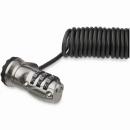 StarTech.com LTLOCK3DCOIL パソコン盗難防止セキュリティワイヤーロック1.8mコイルワイヤーダイヤル式3桁の暗証番号を自由に設定
