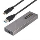 StarTech.com M2-USB-C-NVME-SATA USB-C10Gbps-M.2NVMe&M.2SATASSD外付けケース/対応外形サイズ：2230224222602280/USBType-C&Aホストケーブル付属